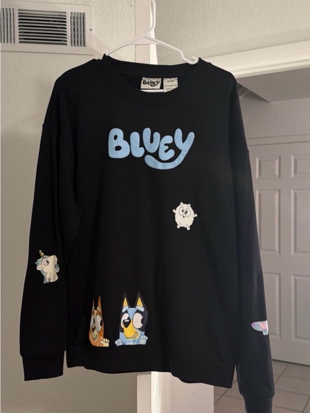 Bluey Crewneck Sweatshirt Pullover. Adult Size XL